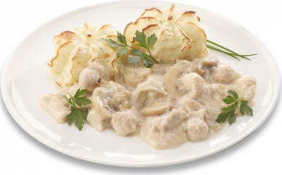Vol-au-vent met puree