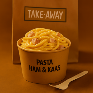 Pasta ham & kaas