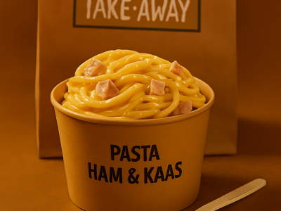 Pasta ham & kaas